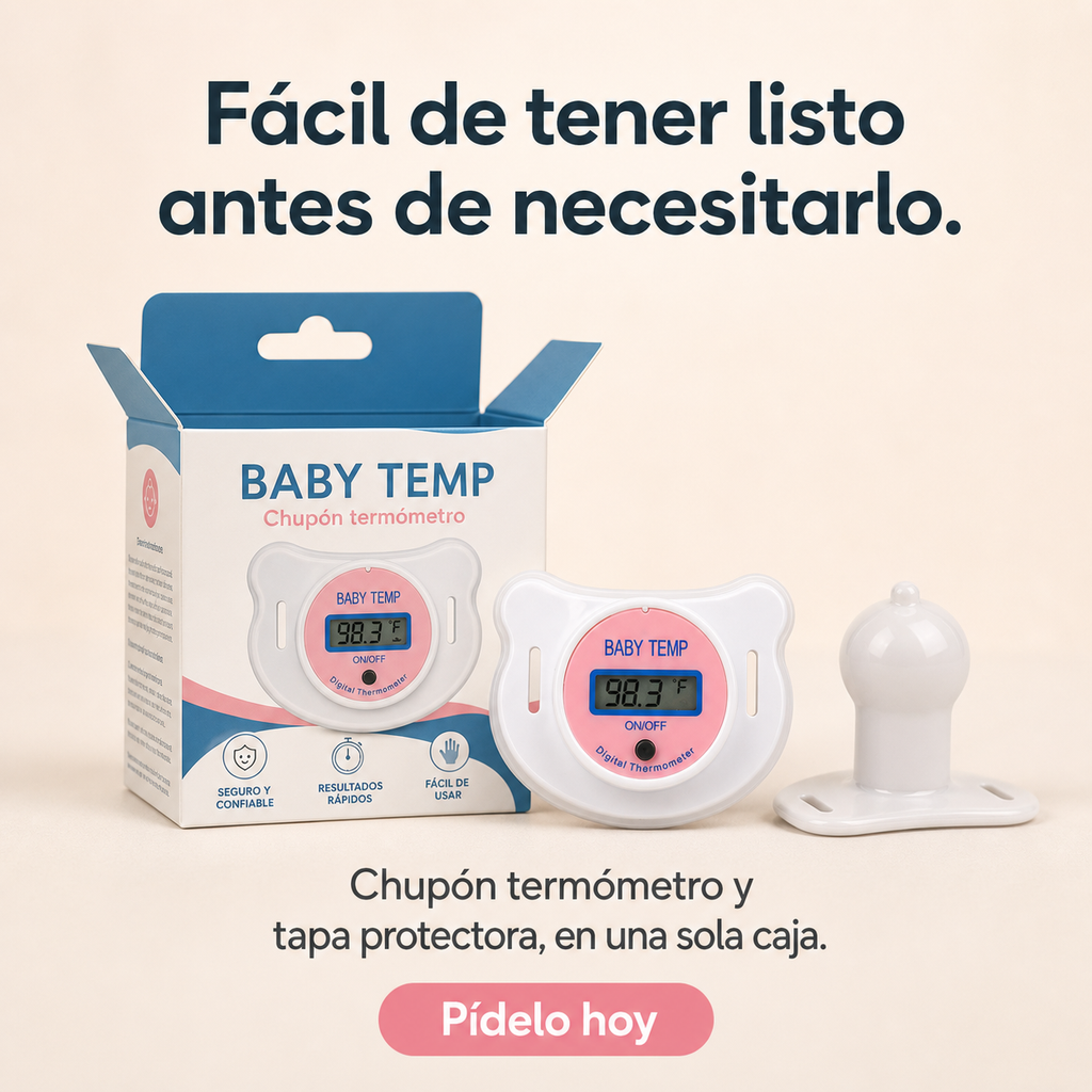 Chupon Termometro Digital Para Bebes